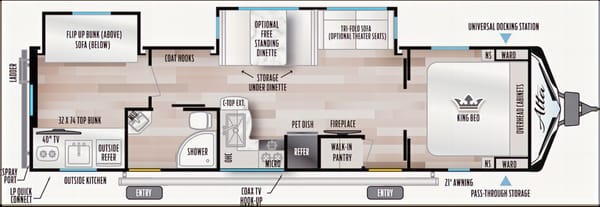 Family Adventurer! 2022- Alta 3150KBH Travel Trailer