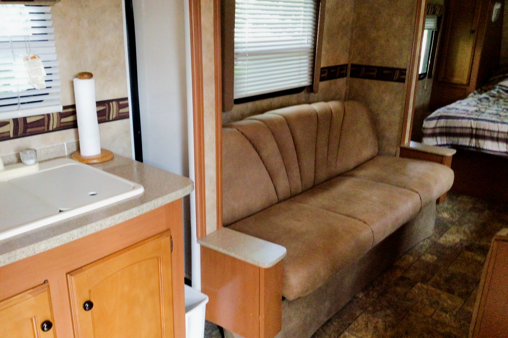 Relaxing at Emerald Bay Travel Trailer 