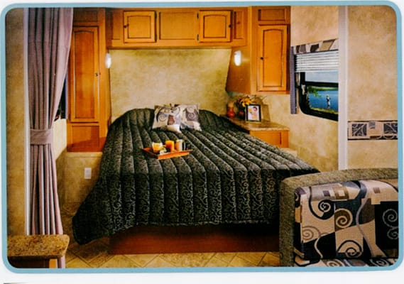 Relaxing at Emerald Bay Travel Trailer