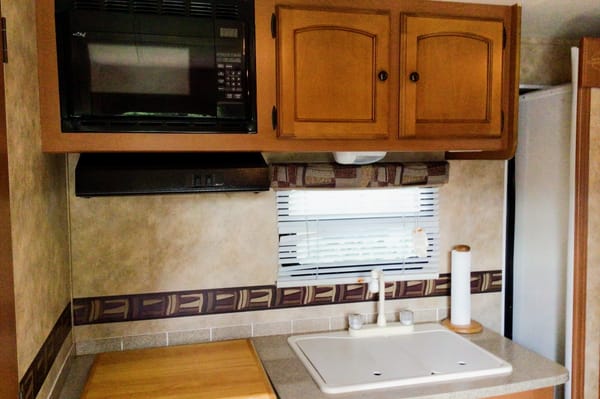 Relaxing at Emerald Bay Travel Trailer