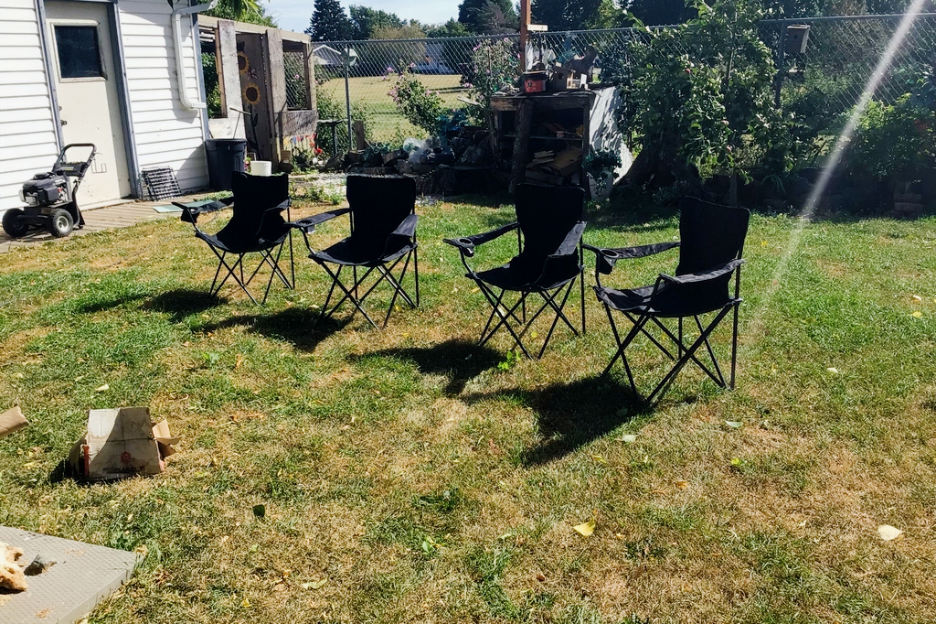 Relaxing at Emerald Bay Travel Trailer 