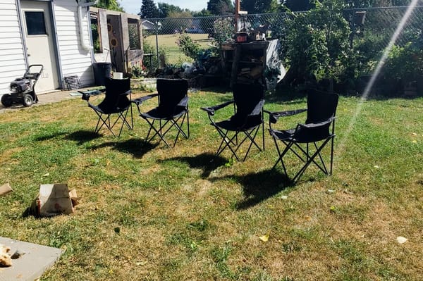 Relaxing at Emerald Bay Travel Trailer