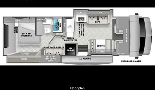 32ft 2022 Forest River Sunseeker 3250DSLE Class C