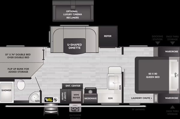 Cabin Fever Cottages - Keystone Bullet 250BHS Travel Trailer