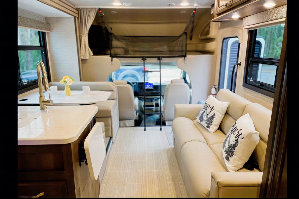 Mildred our Like New 2022 Entegra Esteem 27U-Auto leveling Jacks