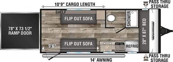 2021!! MOTORIZED FISHING BOAT! E-BIKES! MOVIE PROJECTOR! BBQs! Moe's KZ Sportsmen 190 Toyhauler