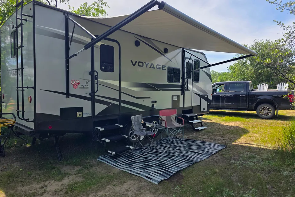 Paw Patrol pet friendly Winnebago Voyageur Travel Trailer