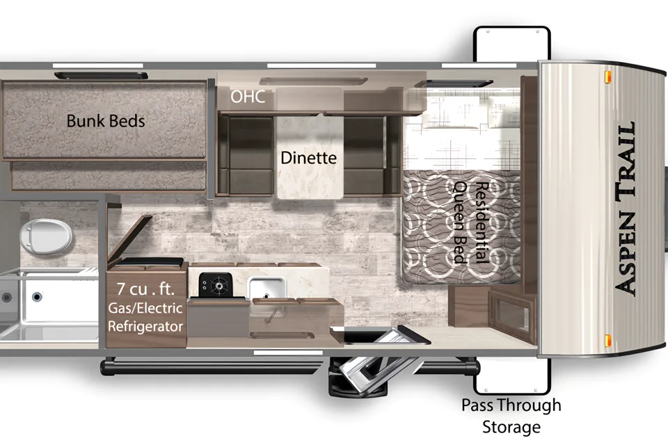 Rv Rentals Way of Life's Dutchmen Aspen Trail 1760BH Travel Trailer(LA1)
