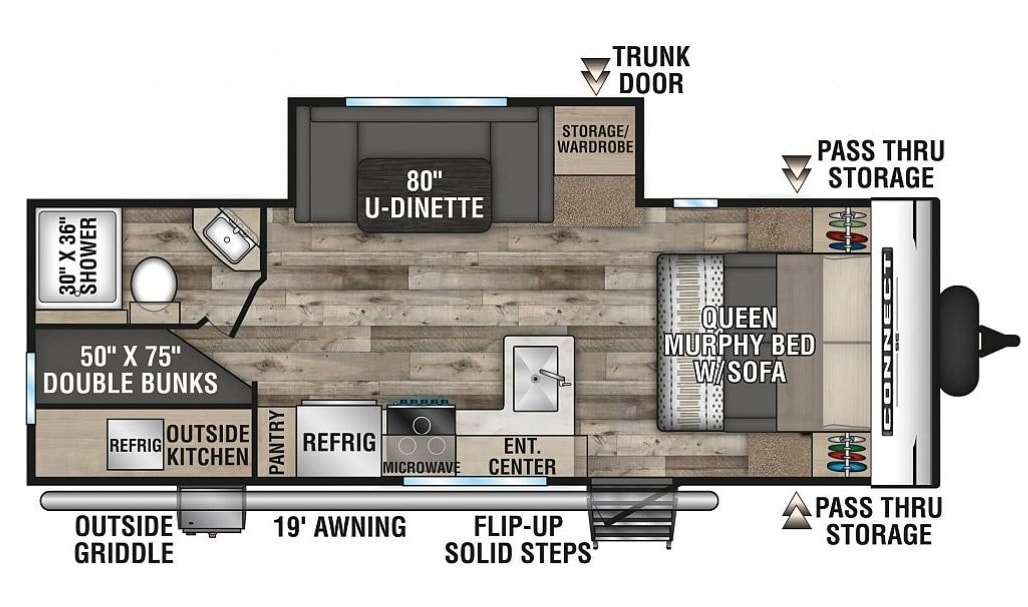 2021 KZ Connect SE Awesome Layout