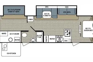 Ken's Kozy Kodiak Express 299BHSL Travel Trailer