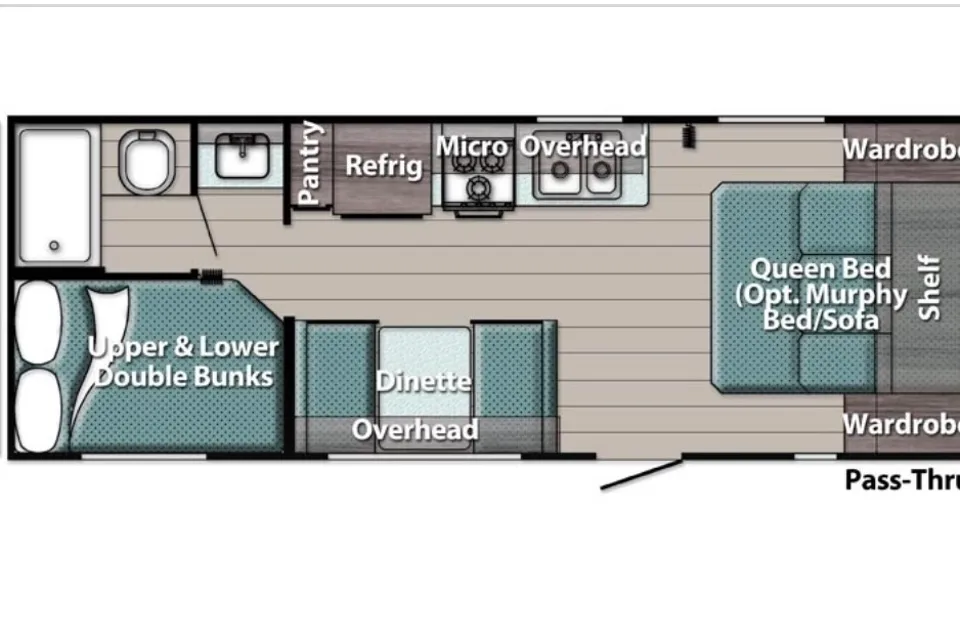 Mike’s Luxury Family bunk house 25ft