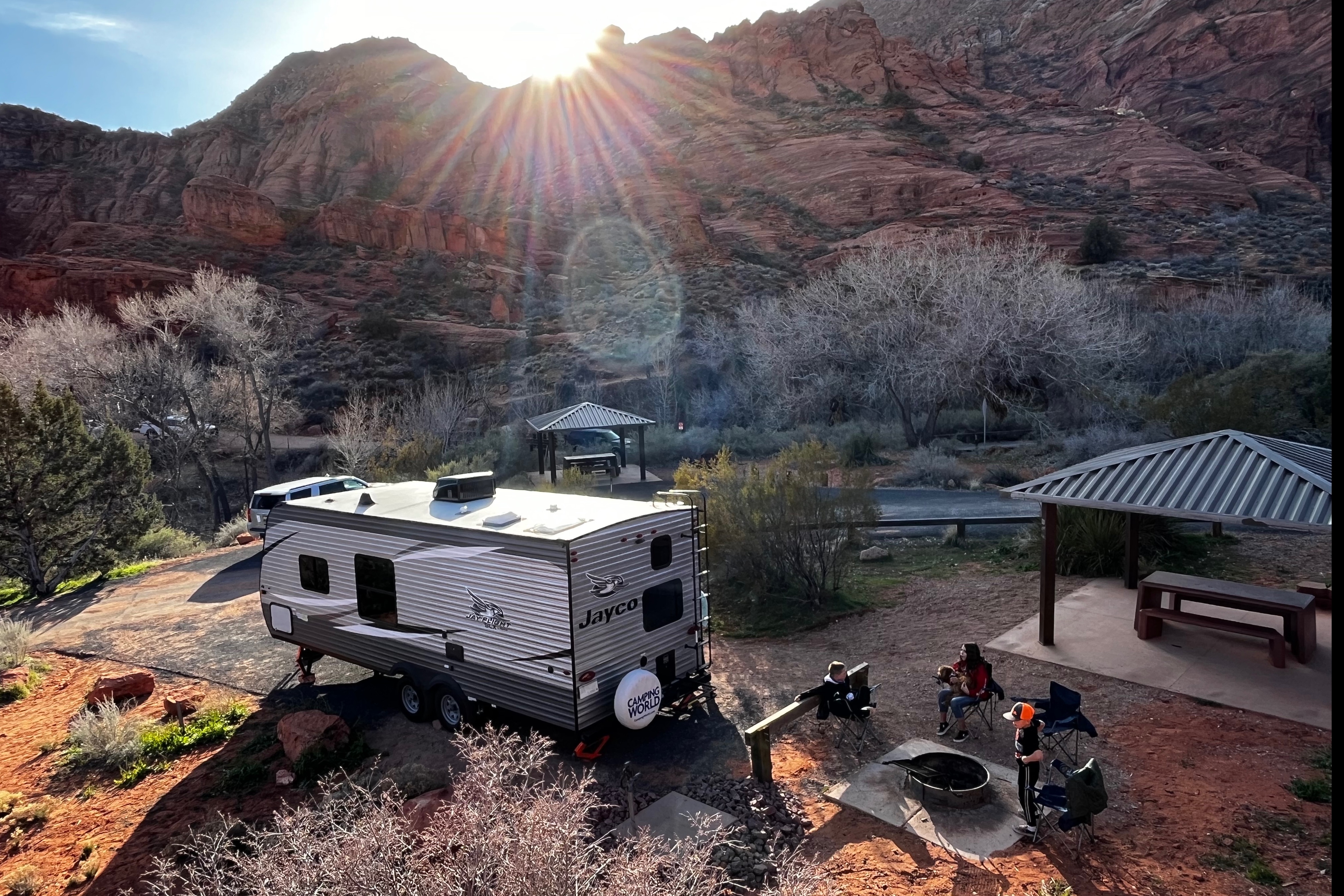 Cactus Flower Jayco Jayfeather 224BH Travel Trailer