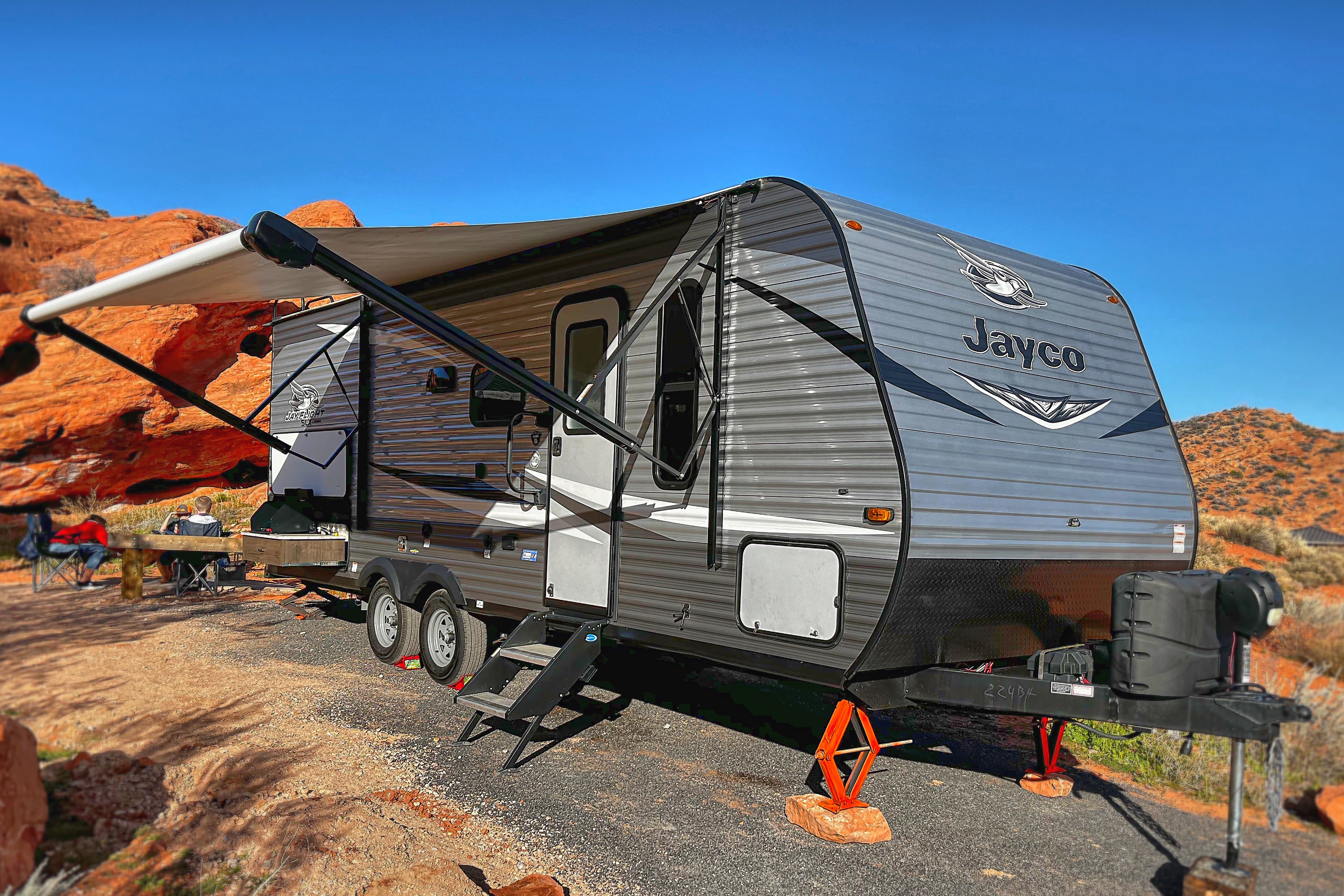 Cactus Flower Jayco Jayfeather 224BH Travel Trailer
