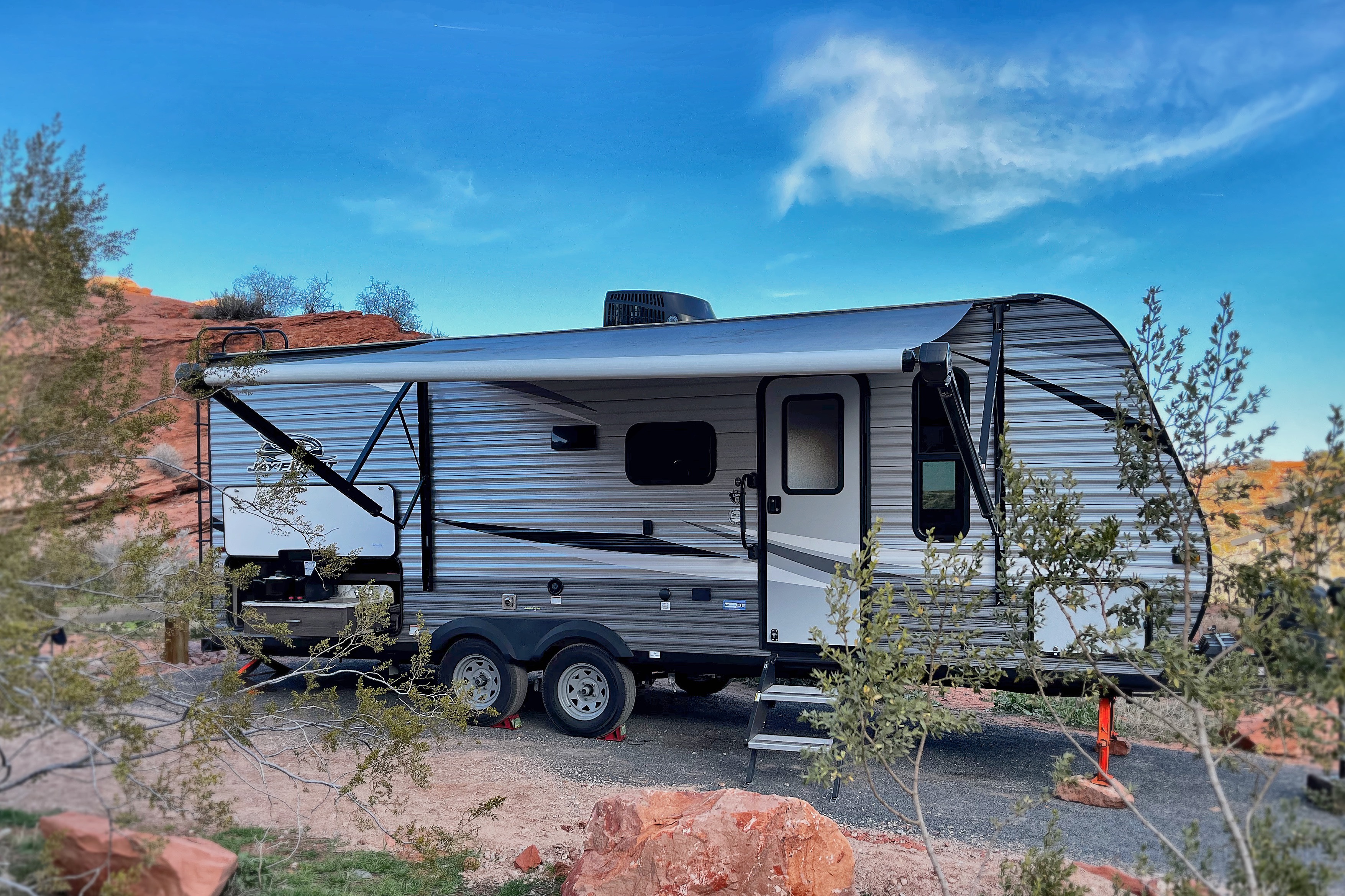 Cactus Flower Jayco Jayfeather 224BH Travel Trailer