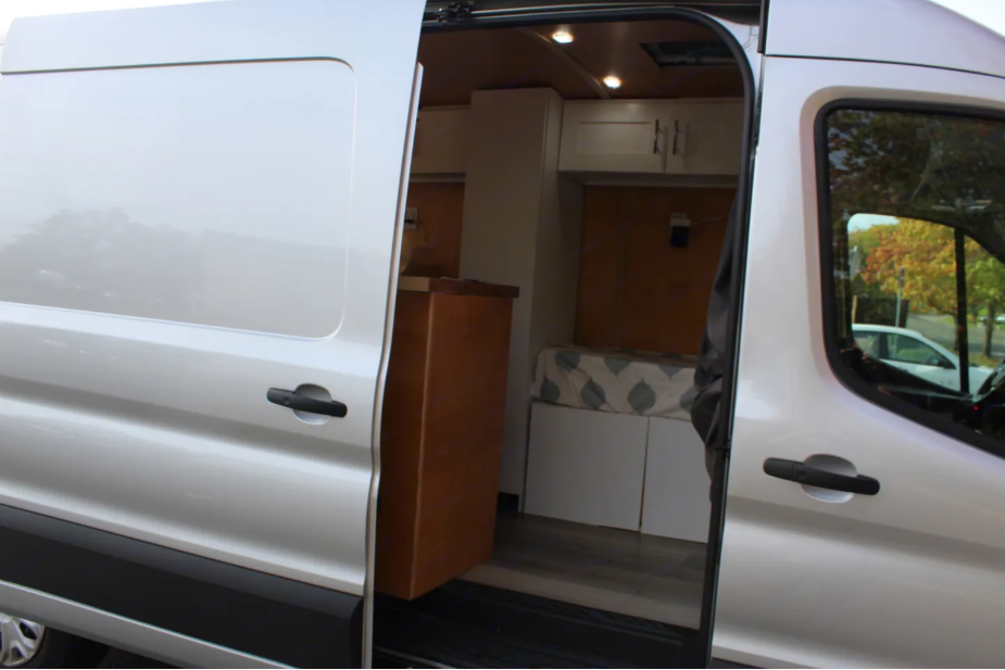 All-Electric 2023 Ford Camper van with Wifi, Office & Comforts!