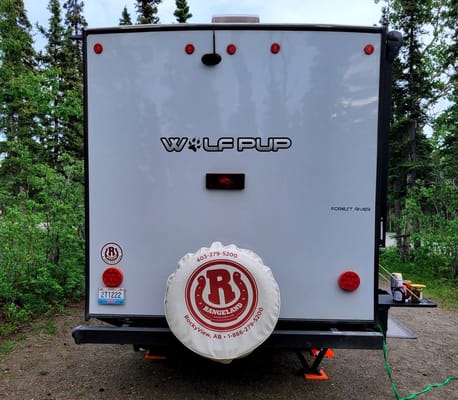 Leigh and Kenzie's Forest River Cherokee Wolf Pup 16FQBL Travel Trailer