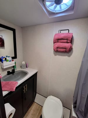 Leigh and Kenzie's Forest River Cherokee Wolf Pup 16FQBL Travel Trailer