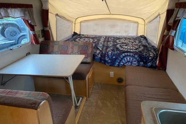 Camping made easy with this lightweight trailer easily towable with an SUV or minivan!