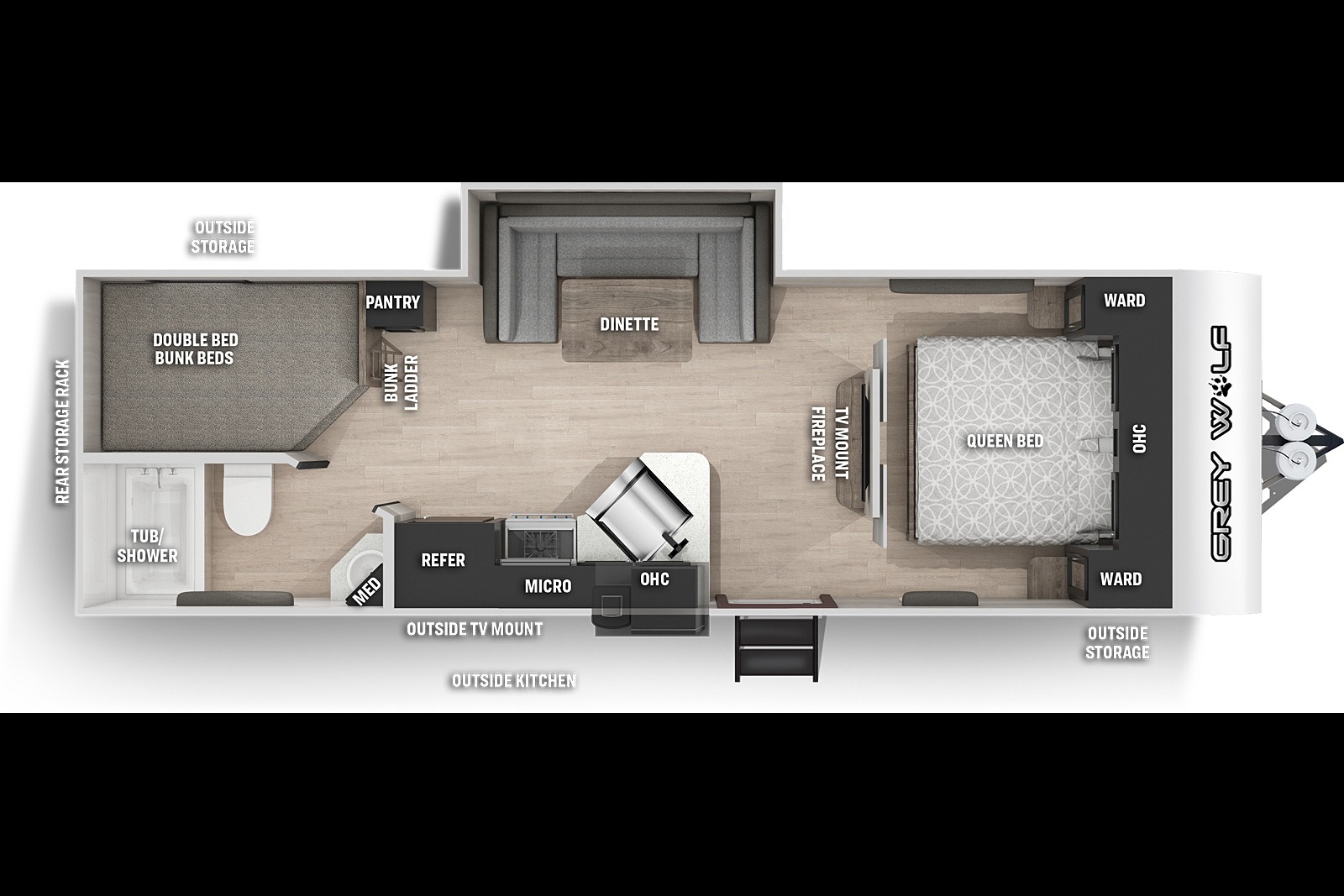 Forest River Cherokee Grey Wolf 23DBH Travel Trailer - Time for an Adventure!