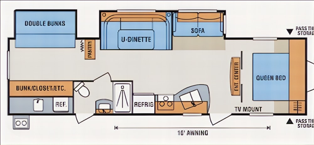 Home Away From Home Spree Connect 322BHS Travel Trailer