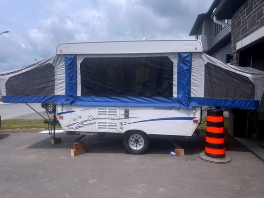 Bradford's Family Fun Starcraft 10 foot Tent Trailer