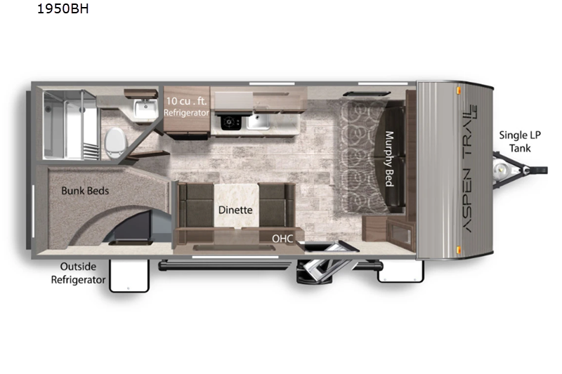 Colton's 2022 Aspen Trail 23ft Bunkhouse