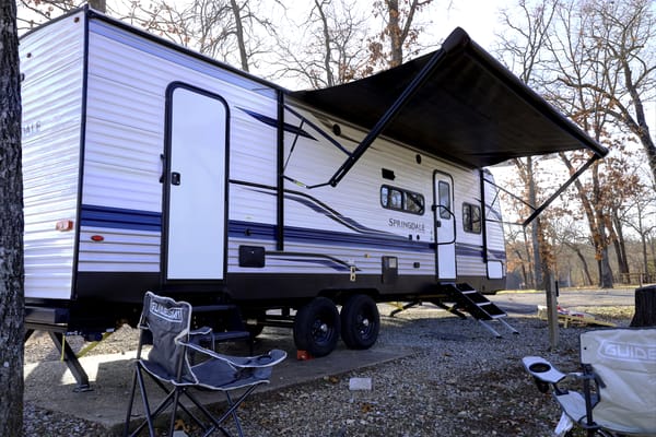 Say hello to "Joy"! Our 21 Keystone Springdale 282BH! Located near Table Rock Lake, Branson Missouri & Lake Of The Ozarks