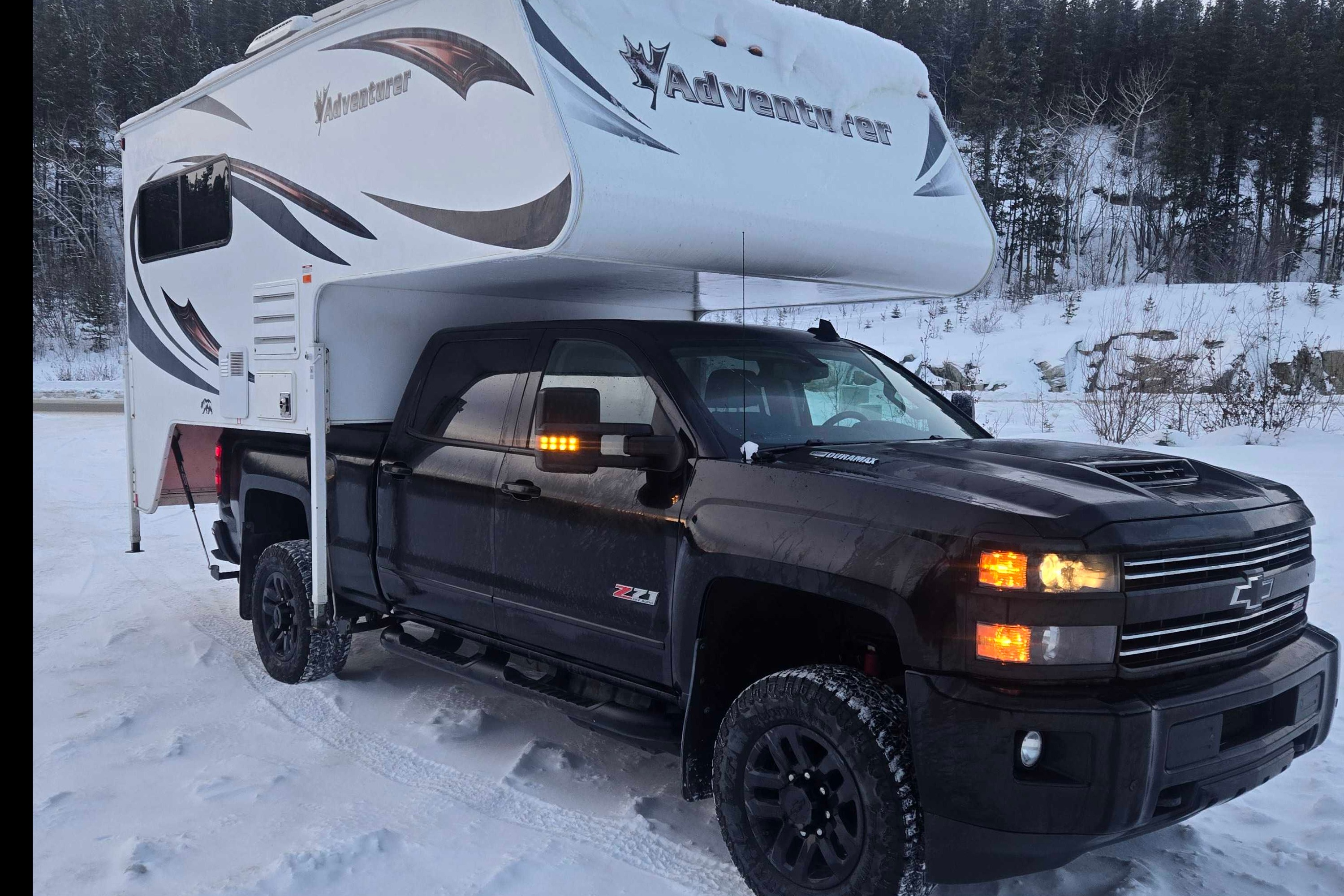 2018 chevrolet silverado diesel with 2018 adventurer 89rb Adventurer 89rb Truck Camper