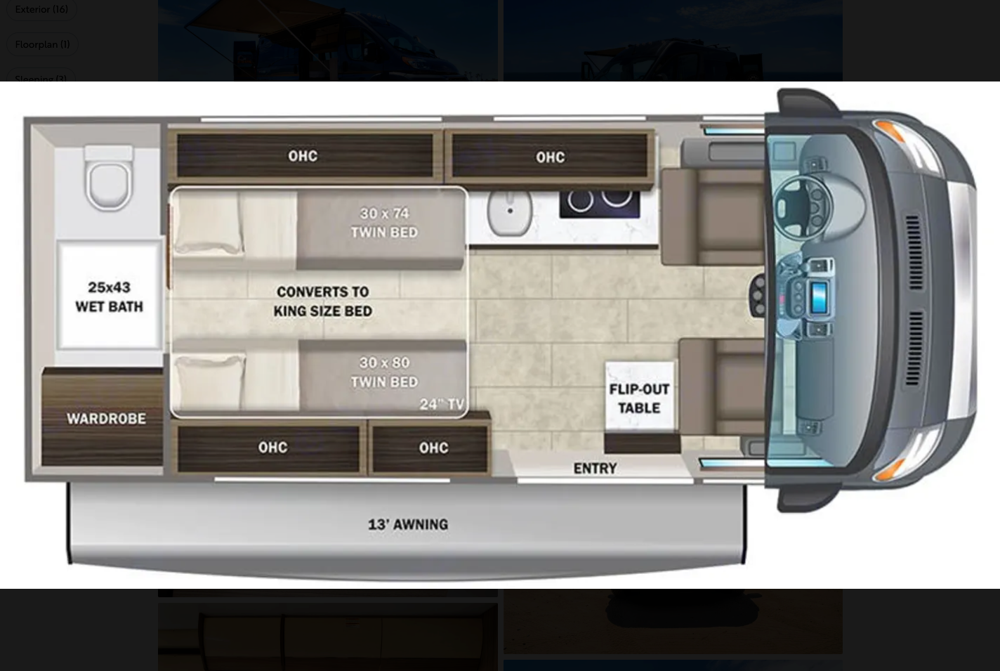 B1 - 2023 Entegra Coach Ethos 20T 2 Person King Bed