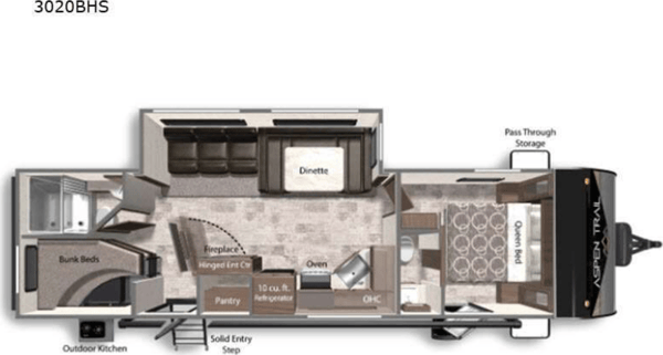 Family Friendly with a Master Bathroom 34'Trailer