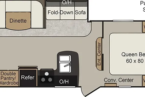 Keystone passport ultra lite grand touring (chambre fermée)