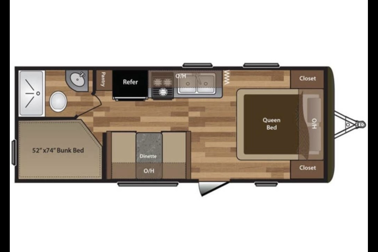 Home away from home Keystone Hideout 212lhs Travel Trailer