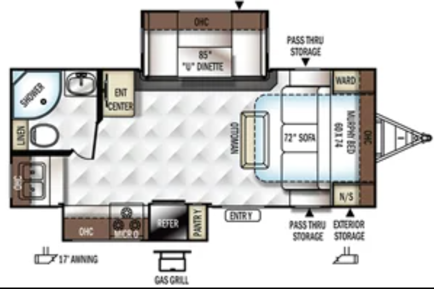 Ken's Forest River Rockwood Ultra Lite M-2304DS Travel Trailer
