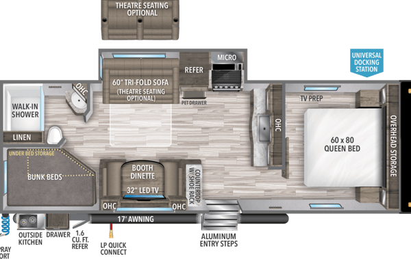 New! 2022 Grand Design Bunkhouse Travel Trailer