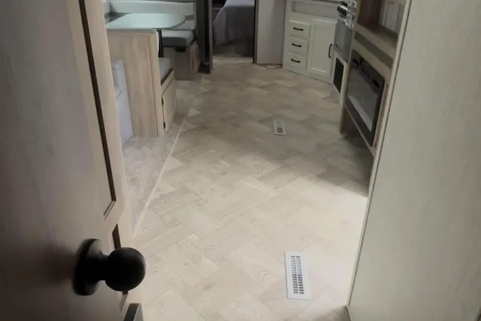 Scott's Forest River Puma palamino Travel Trailer