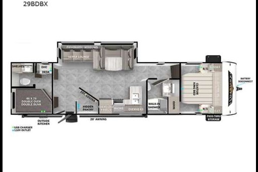 Luxurious 2023  2BR 1-1/2 Bath Trailer