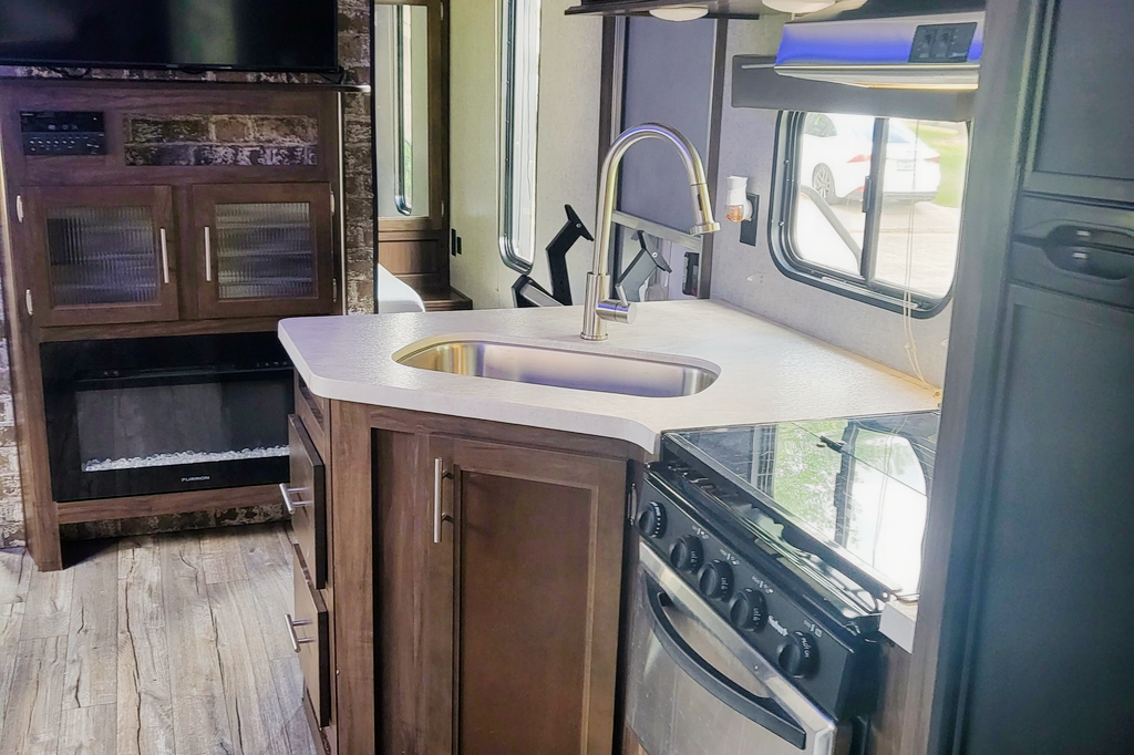 Andrea's Cherokee  Grey wolf Travel Trailer