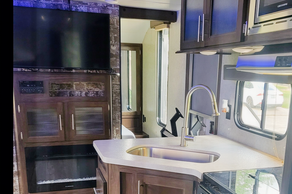 Andrea's Cherokee  Grey wolf Travel Trailer