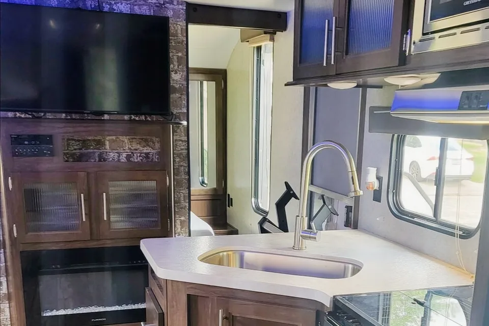 Andrea's Cherokee  Grey wolf Travel Trailer
