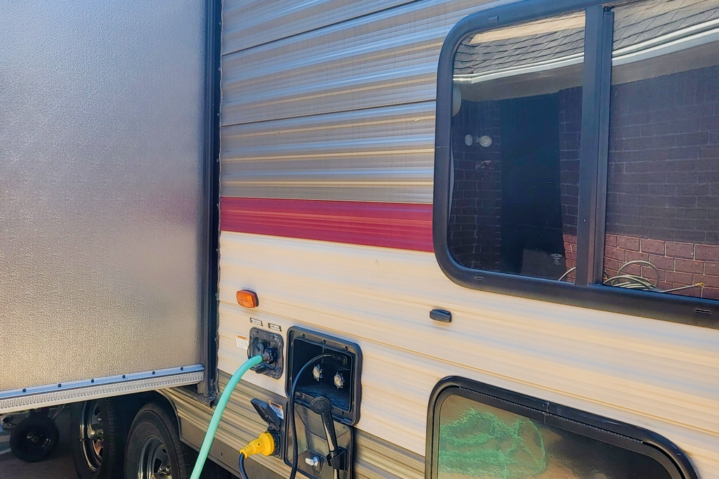 Andrea's Cherokee  Grey wolf Travel Trailer