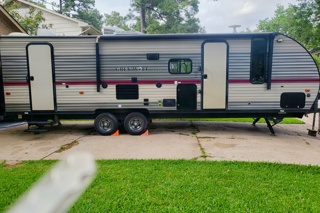 Andrea's Cherokee  Grey wolf Travel Trailer