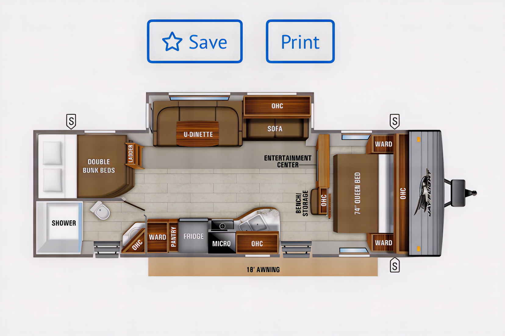 David's Jayco Jay flight 28BHBE  Travel Trailer