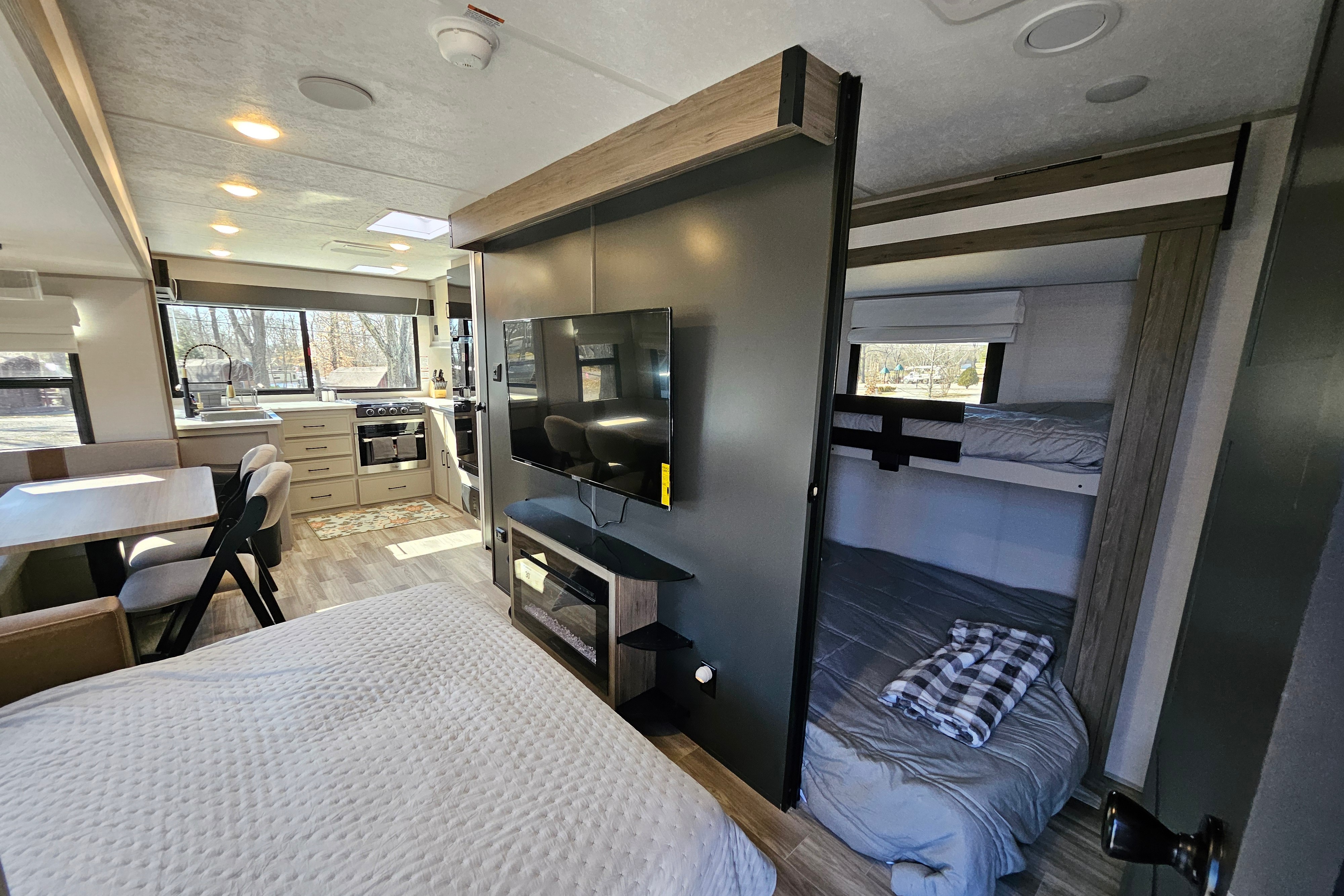 2 Fireplaces and a Secret Bunkroom!