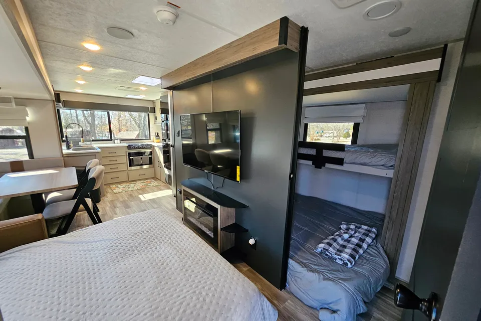 2 Fireplaces and a Secret Bunkroom!