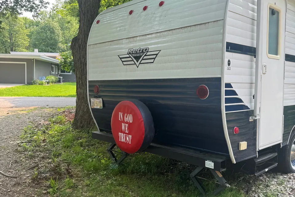 Carrie's Riverside RV Retro Travel Trailer
