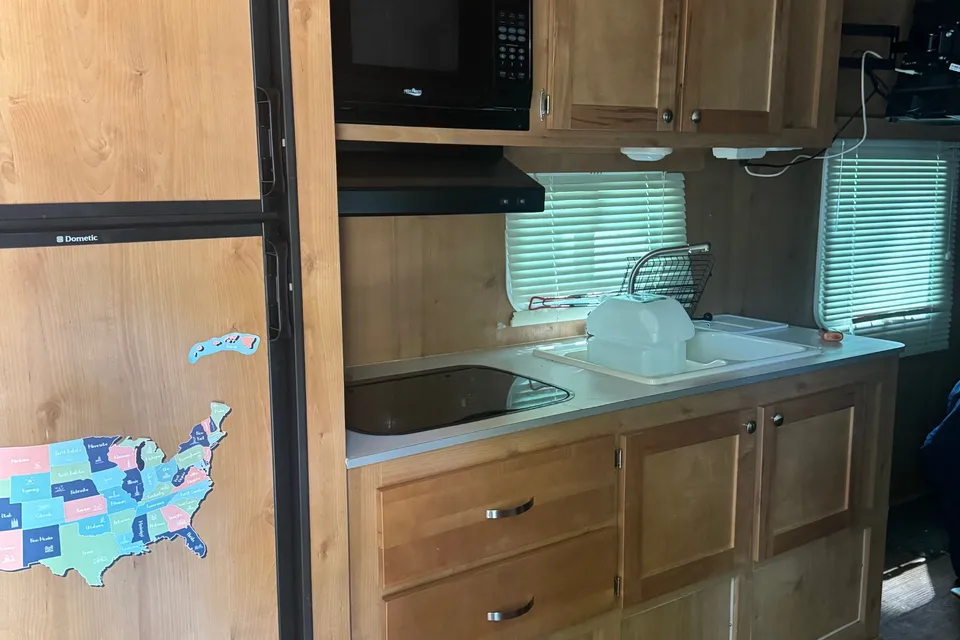 Carrie's Riverside RV Retro Travel Trailer