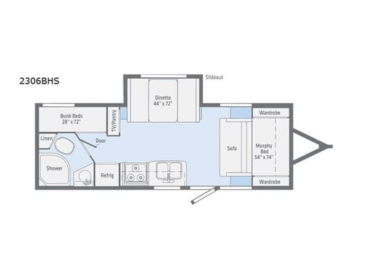 Winnebago Bunk House 2306BHS Travel Trailer