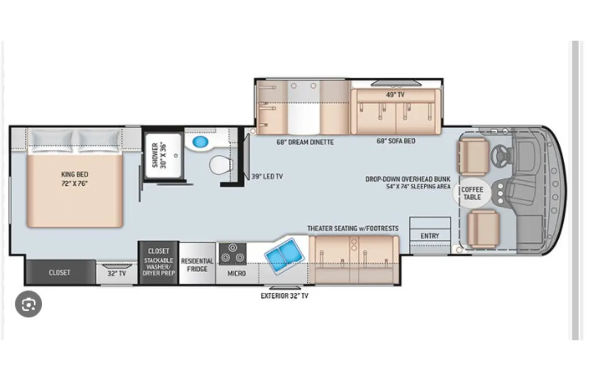 A6*NEW*Thor Windsport 8-SLEEPER-WiFi-KING BED-2 SlideOut Huge Rooms-WOW!!