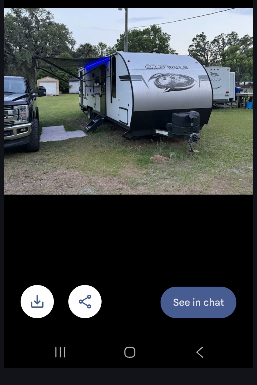 Ashley's Forest River Grey Wolf Black Label Travel Trailer