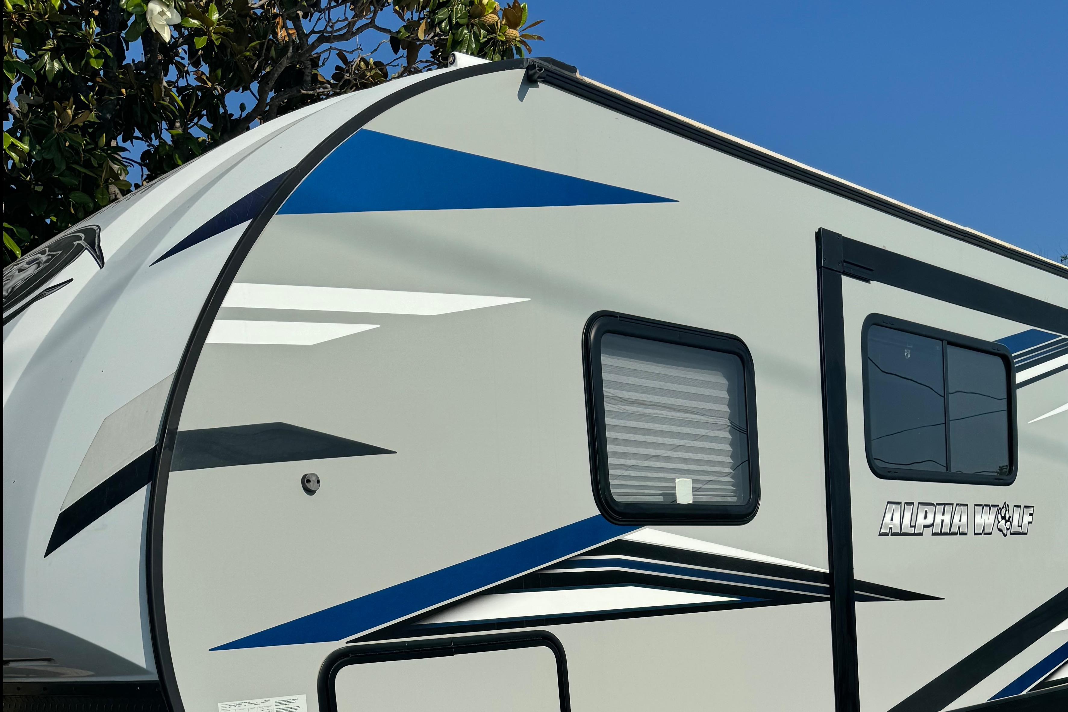 Forest River Travel Trailer private bedroom and bunkhouse